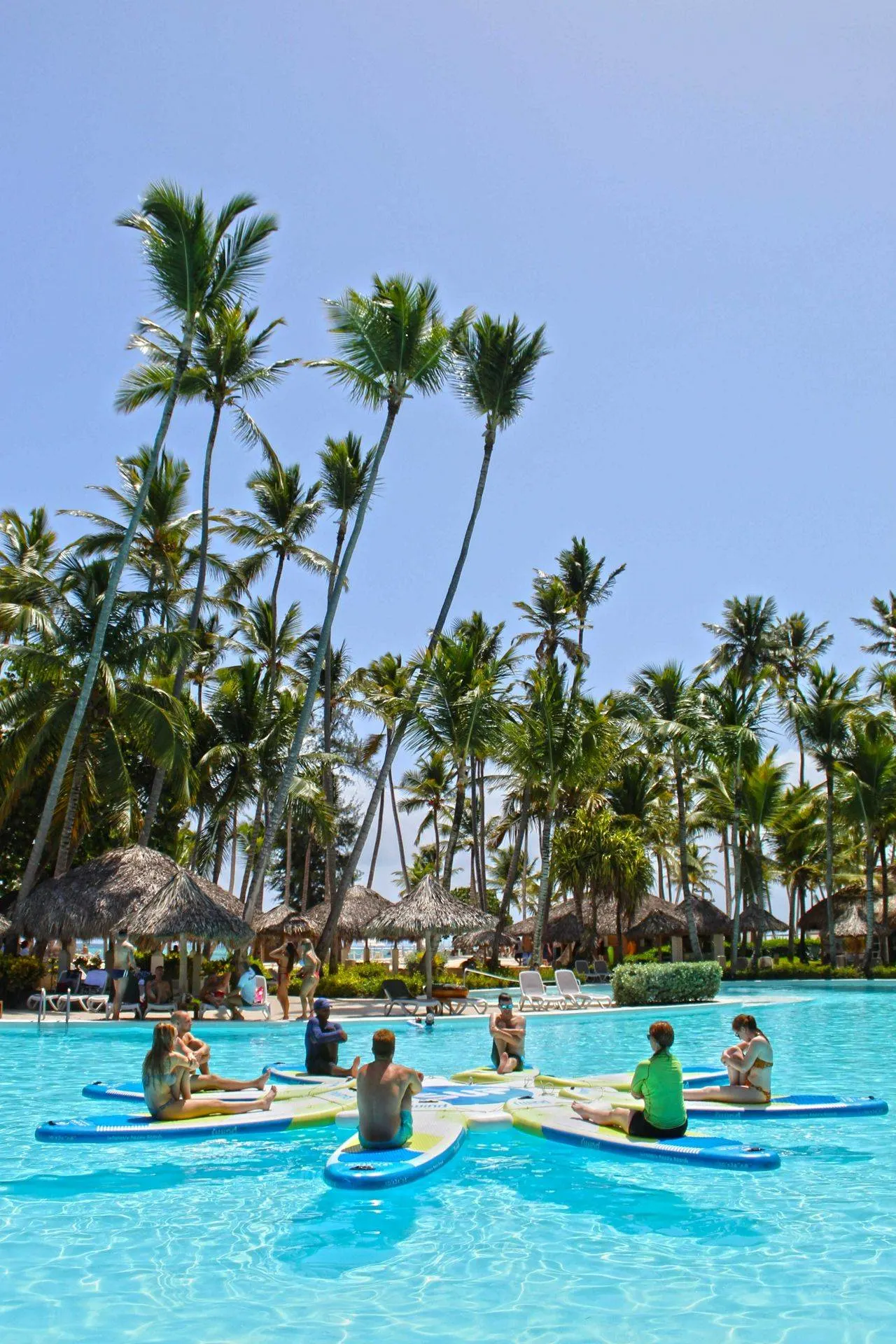 world's best wellness retreat Melia Punta Cana Beach Paddle-Yoga